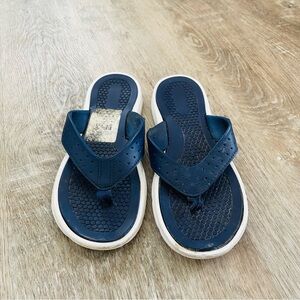 Kids Navy Blue Flip Flops